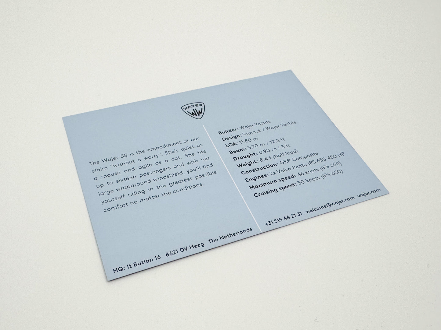 Mini info card - YACHTS