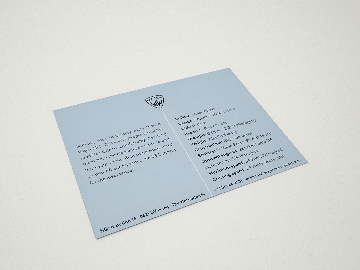 Mini info card - YACHTS