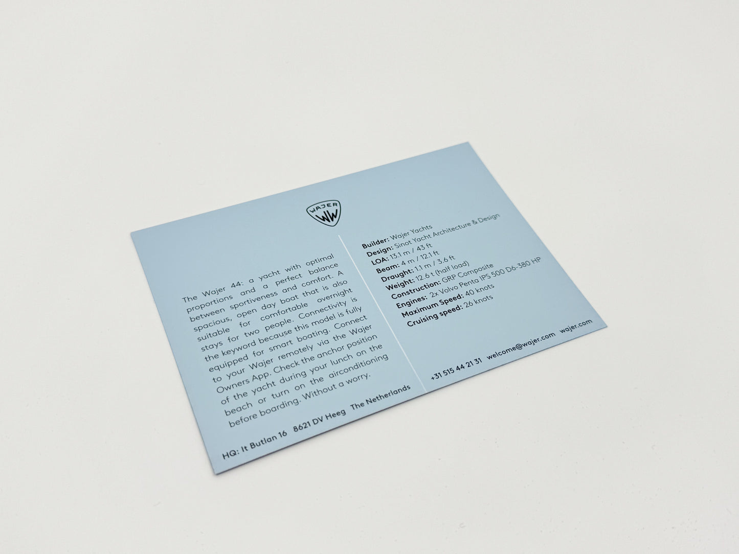 Mini info card - YACHTS
