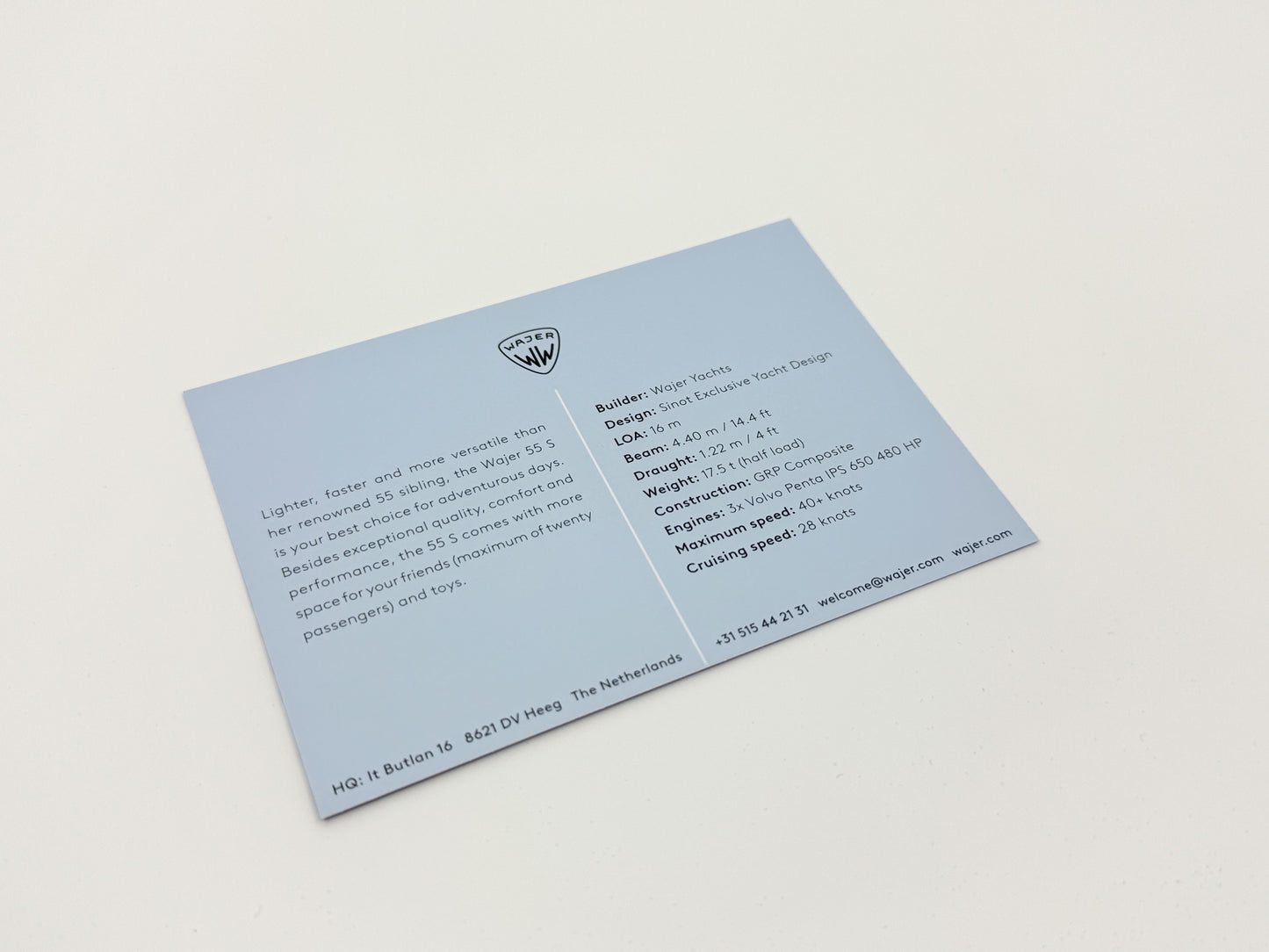 Mini info card - YACHTS