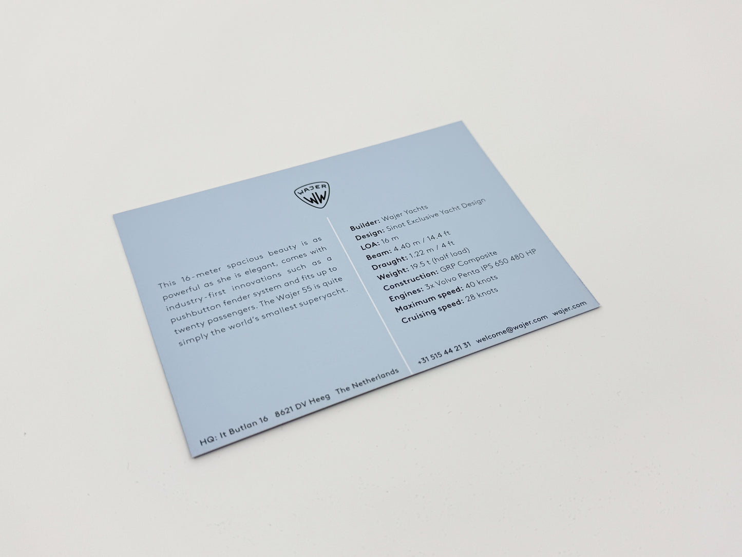 Mini info card - YACHTS