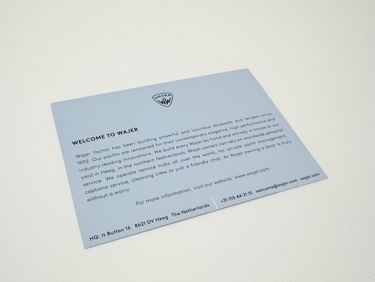 Mini info card - ABOUT US