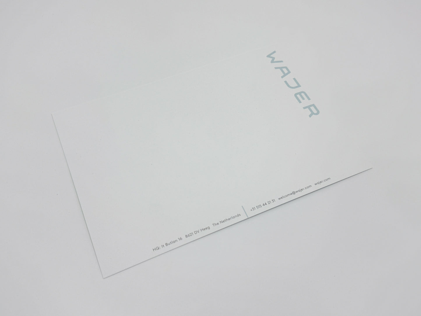 With compliments card